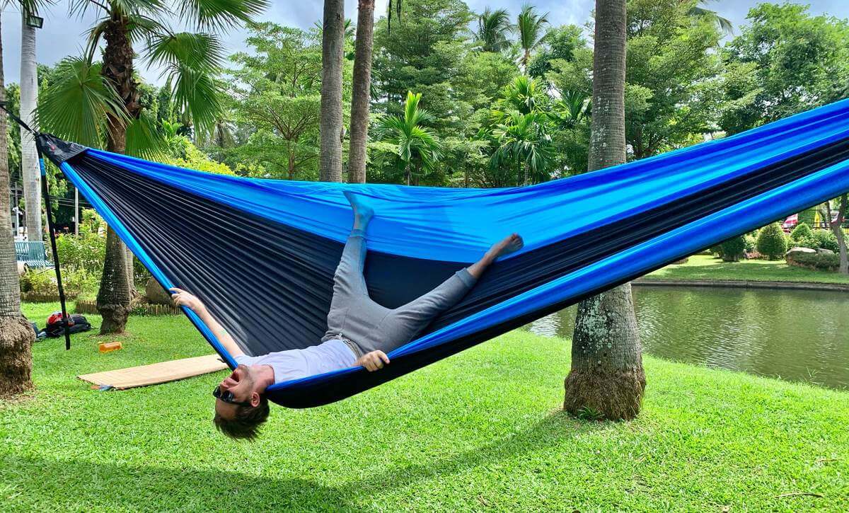 How 2 Hang the "21ft"BaseCamp Hammock