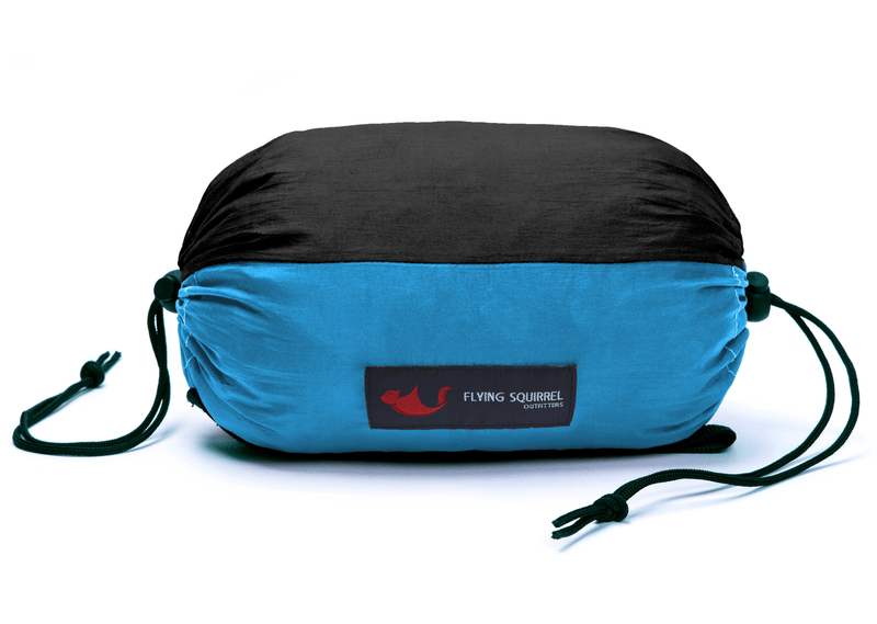 Flying Squirrel Outfitters hammock "21ft" BaseCamp Hammock™ - Black & Aqua