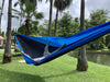 Flying Squirrel Outfitters hammock "21ft" BaseCamp Hammock™ - Black & Aqua