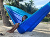 Flying Squirrel Outfitters hammock "21ft" BaseCamp Hammock™ - Royal Blue & Aqua